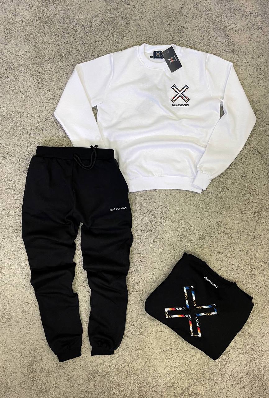 Nuevo Chándal Blue Banana “calidad media" Blanco y negro