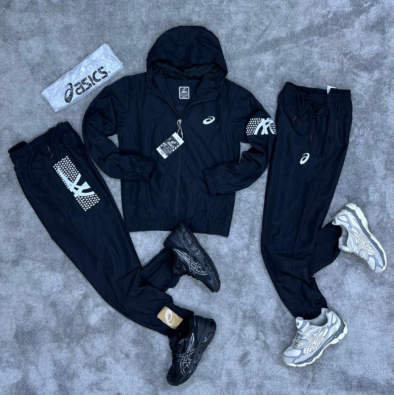 Chandal Asics *reflectante* Negro