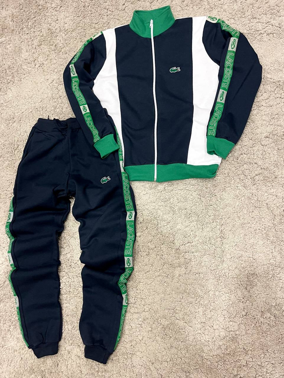 Chándal lacoste (Negro/Azul)