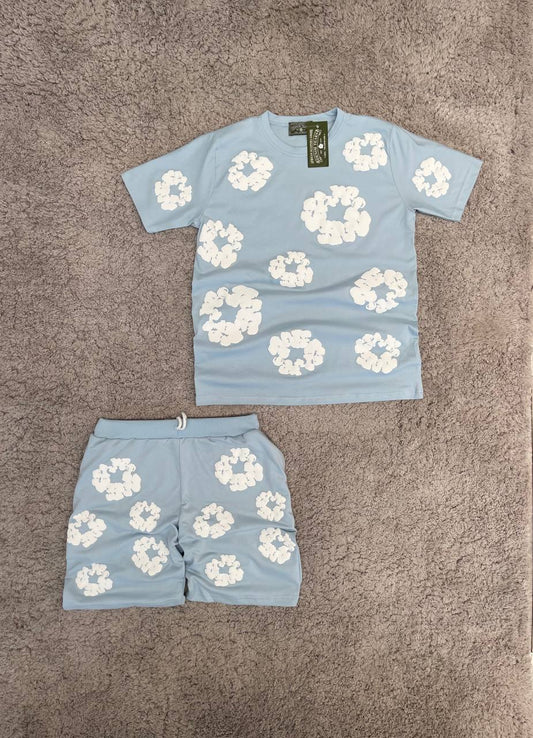 Conjunto corto DENIM TEARS (azul)